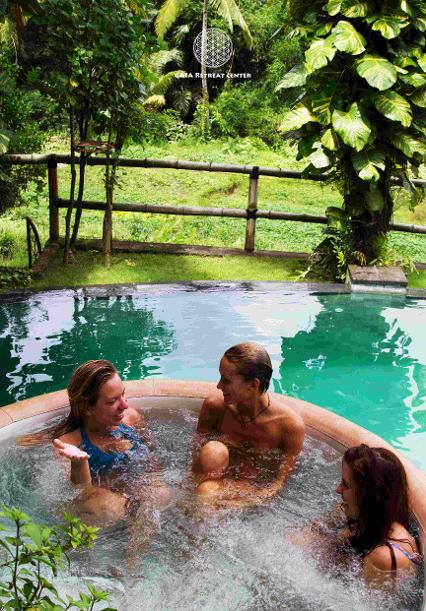 Soft hot tub jacuzzi gaia retreat center bali