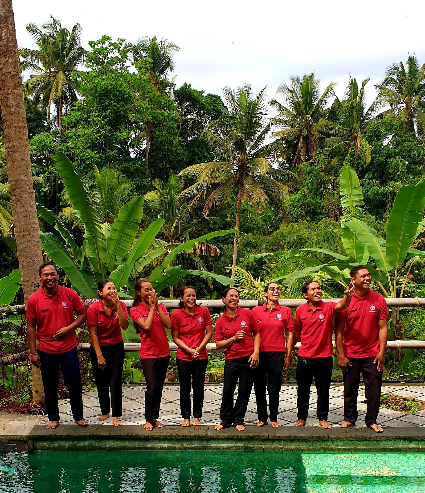 Gaia Retreat Center Staff Ubud Bali 