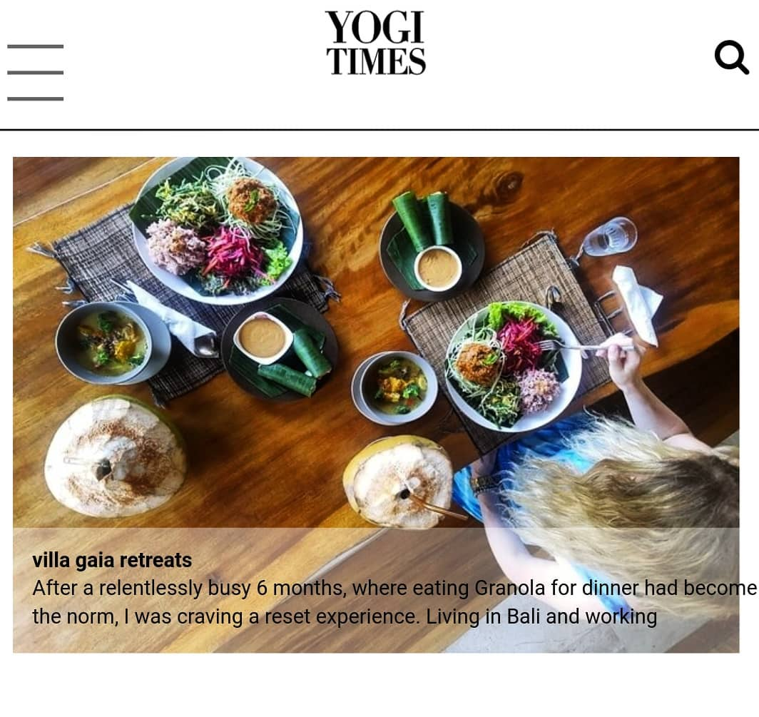 Yogi  Times Bali - Detox Review - Gaia Retreat Center